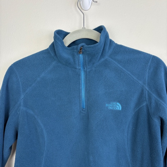 North Face Polartec Fleece Quarter Zip Pullover - Size Medium - Picture 2 of 5